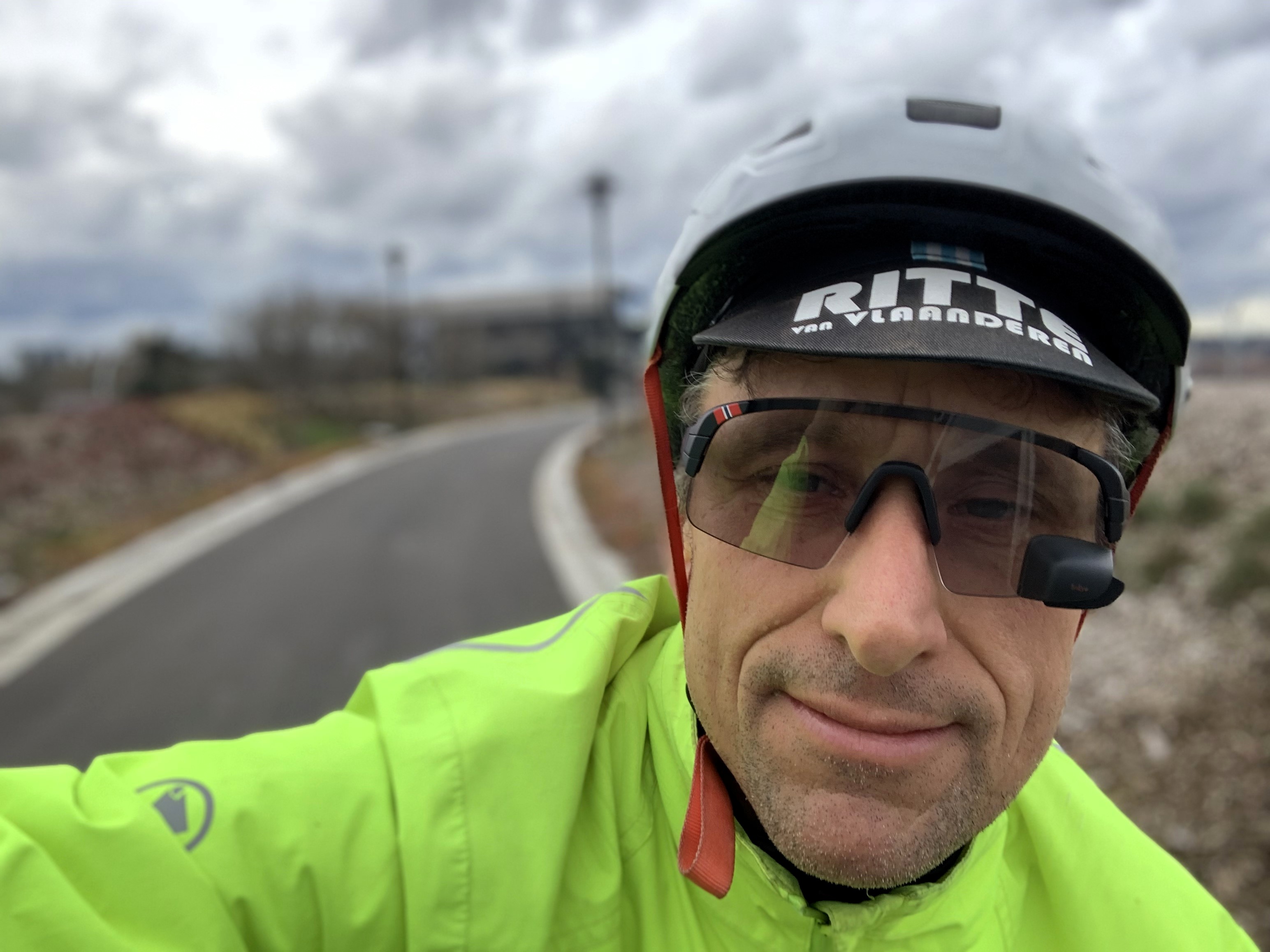 Paul on the bridge commuting to work